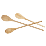 Juego de cucharas de madera Chef Craft, marrón